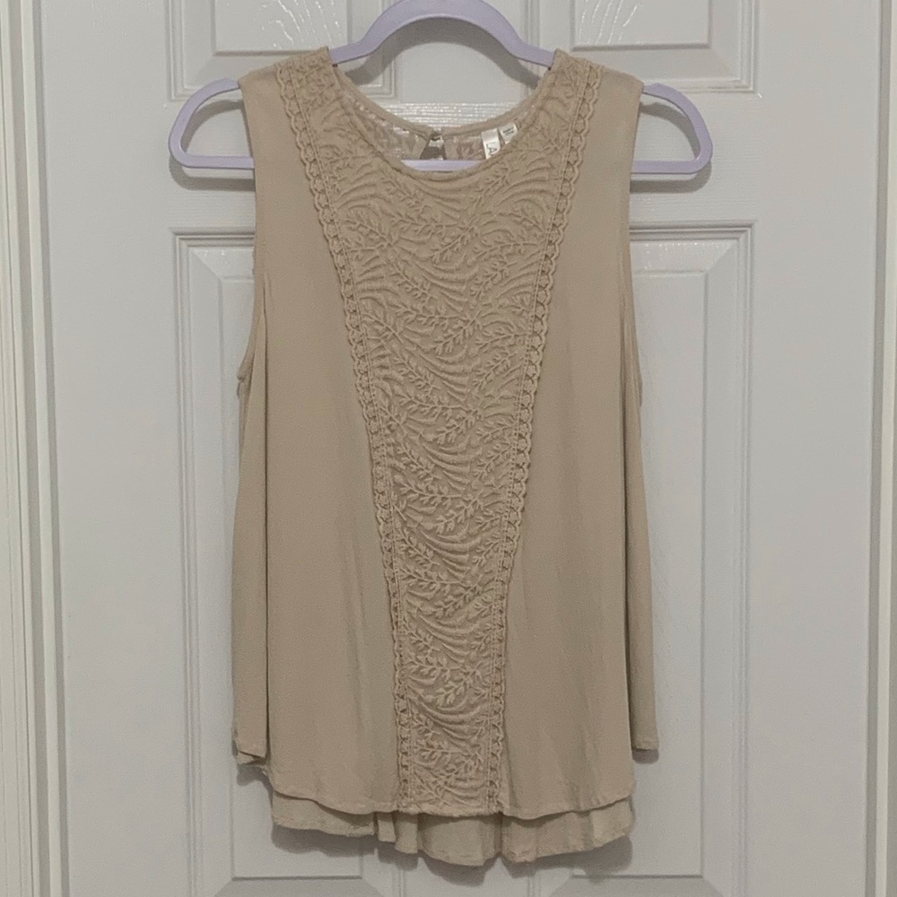⭐️Lapis Women’s Lace Embroidered Sleeveless Top